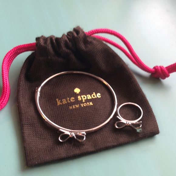 Kate Spade “Love Notes” Bangle & Ring Set - Picture 1 of 4